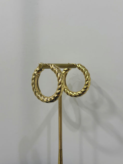 Orecchini torchon basic oro