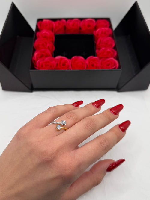 Anello BILOGY “io&te” argento + box San Valentino🌹