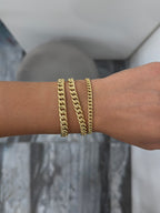 Bracciale groumette SATINATA oro