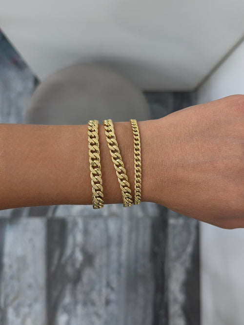 Bracciale groumette SATINATA oro