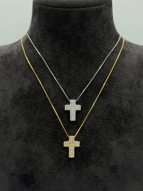 Collana croce SALVI small argento