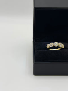 Anello 5 pietre FLOWERS argento