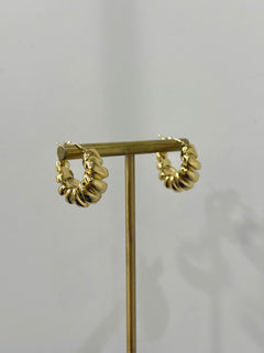 Orecchini croissont small oro