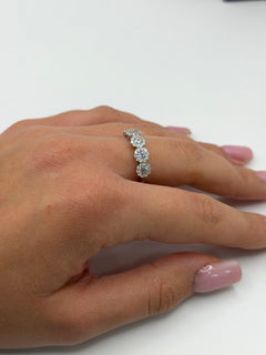 Anello 5 pietre FLOWERS argento