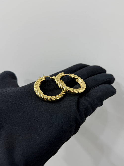 Orecchini torchon basic oro