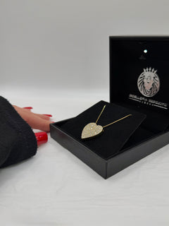 Collana BIG HEART zirconato argento