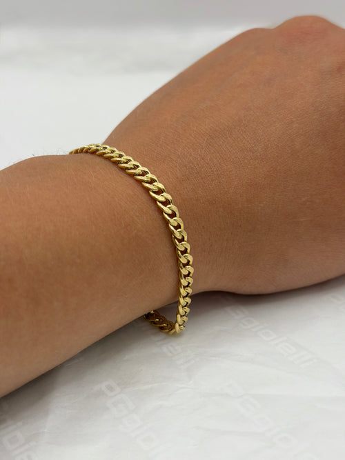 Bracciale groumette SATINATA oro
