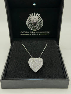 Collana BIG HEART zirconato argento