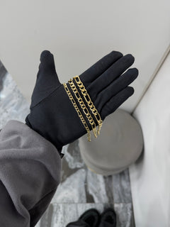 Bracciale catena “3+1” oro