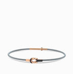 Bracciale MAN grigio oro & diamanti