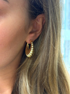 Orecchini croissont 2.0 oro