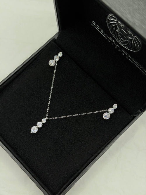 Completo TRYLOGY a scalare tondo argento