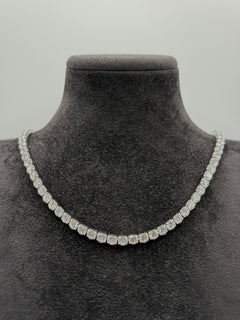 Collana choker TENNIS argento