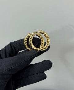 Orecchini torchon basic oro