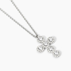 Croce argento bianca