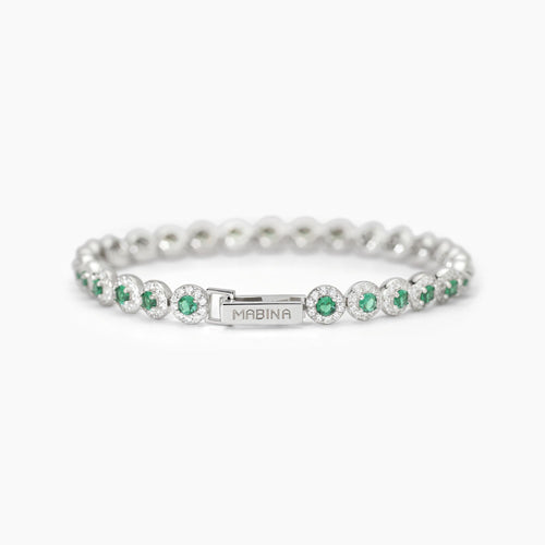Bracciale tennis MAGIC verde