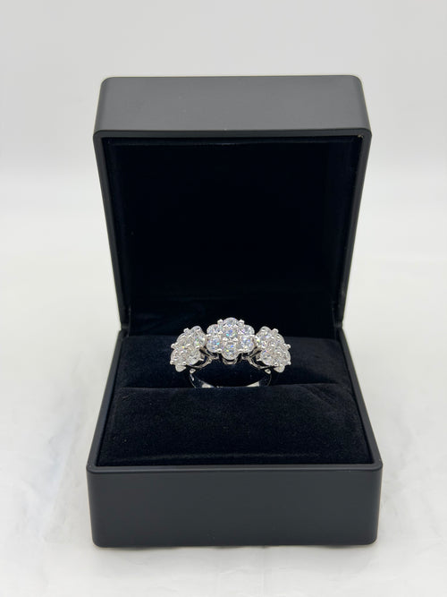 Anello trilogy FLOWERS SUPER BIG argento