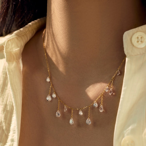 Collana DROPS argento