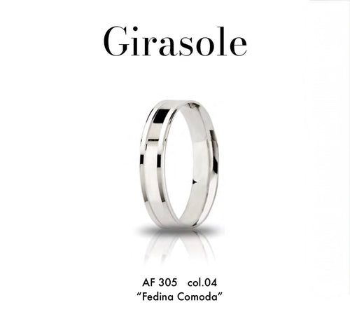 Fedine Girasole argento UNOAERRE