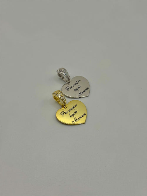 Cuore “per Mamma” argento