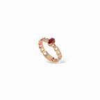 Anello groumette rubino ovale