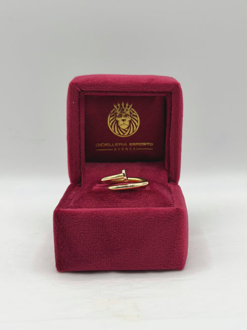 Anello chiodo slim oro