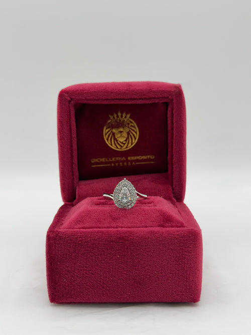 Anello goccia oro