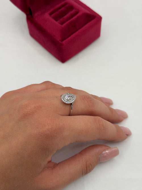 Anello goccia oro