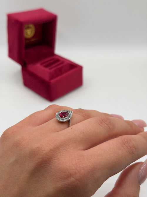 Anello goccia oro
