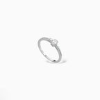 Anello taglio smeraldo oro e diamanti