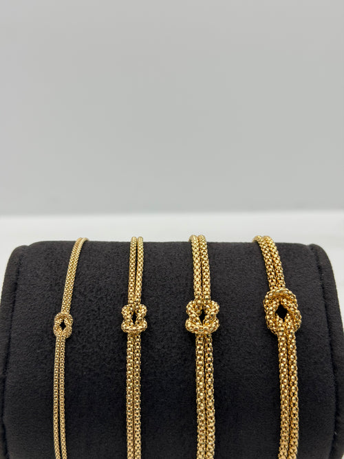 Bracciali NODINI D’UNIONE LUI & LEI oro