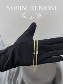 Bracciali NODINI D’UNIONE LUI & LEI oro