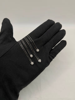 Collana stellina oro 9ct e diamanti