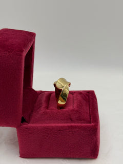 Anello onda liscia big oro