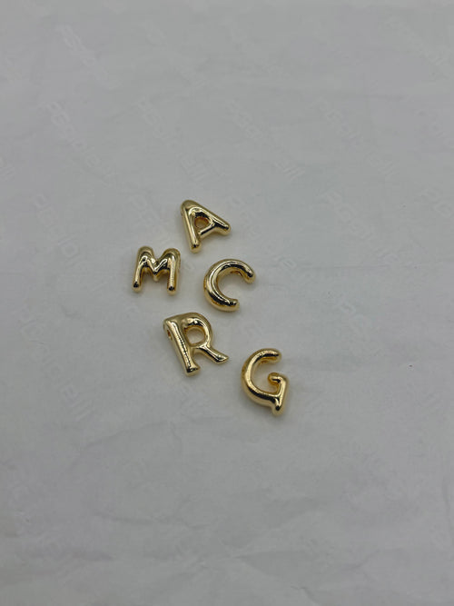 Collana lettera balloon oro