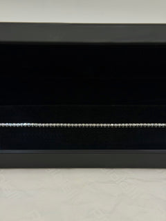 Bracciale tennis oro 9 ct e diamanti bianchi