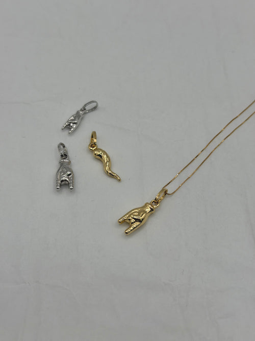 Collana charme portafortuna oro