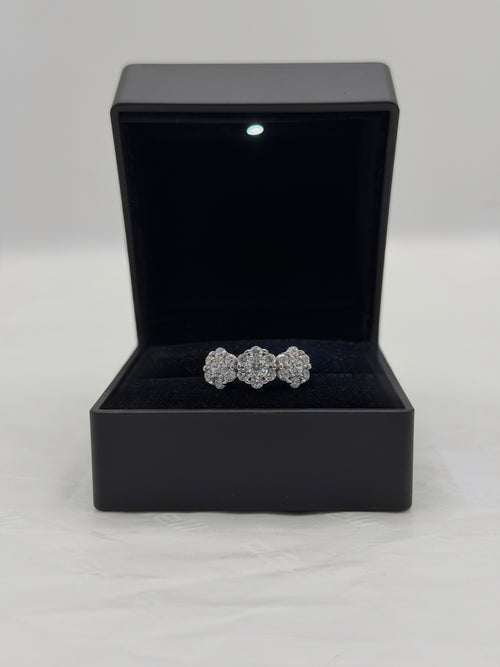Anello trilogy fiori oro