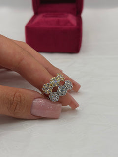 Anello trilogy fiori oro