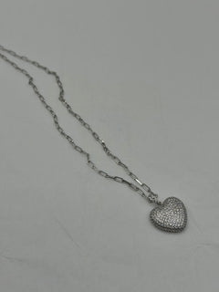 Collana HEART biscotto argento