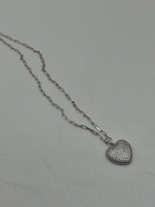 Collana HEART biscotto argento