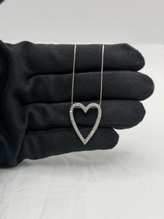 Collana HEART open argento