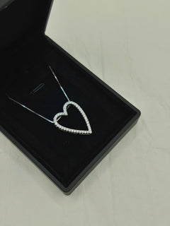 Collana HEART open argento