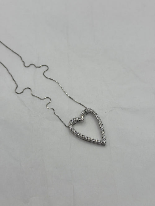 Collana HEART open argento
