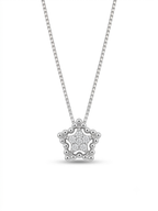Collana stellina oro 9ct e diamanti
