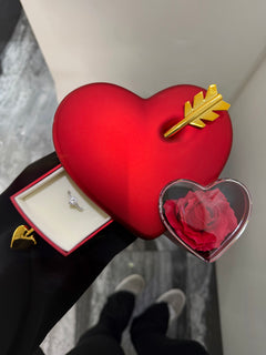 Anello cuore “Unica” argento + box San Valentino ❤️