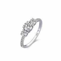 Anello trilogy “Eterno” argento + box rose 🌹