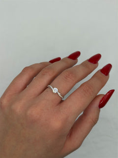 Anello solitario “Promessa” argento