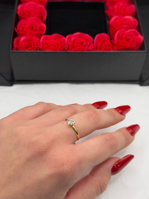 Anello cuoricino “Preziosa” oro + Box San Valentino 🌹