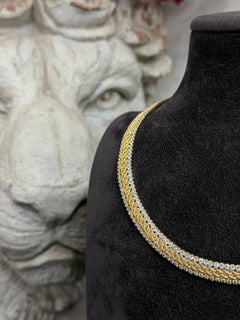 Collier torchon-tennis oro BIG